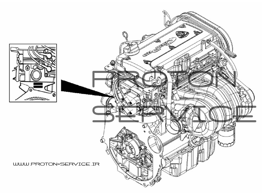 محل درج مدل و شماره سریال موتور جنتو و ایمپیان